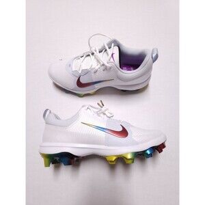 Nike Force Zoom Trout 9 Pro MCS Rainbow FB2908-106 Baseball Cleats Size 10.5